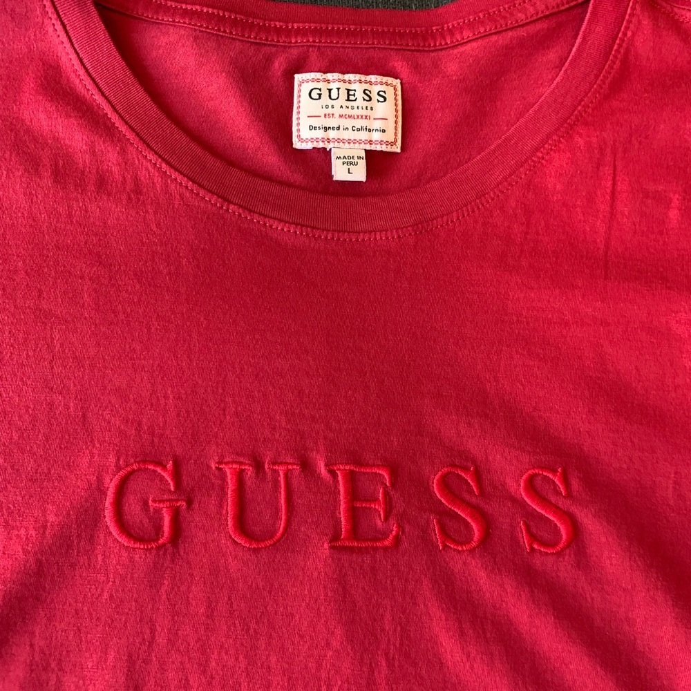 Guess Jeans Red Shirt